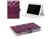 JAVOedge Purple Glossy Wave Textured 7 8 Universal Book Case for the iPad Mini Samsung Tab Nexus 5 Nook HD