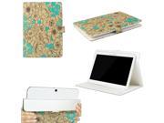 JAVOedge Teal Poppy Pattern Universal Book Case for 9 10 Tablets iPad Air Samsung Note Nook HD 9 Nexus 10 More