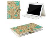 JAVOedge Turquoise Poppy Pattern Universal Book Case for 7 8 Tablets iPad Mini Samsung Tab Nexus 7 Nook HD and More