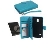JAVOedge Blue Book Case with Removable Backcover for Samsung Note 4