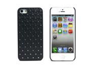 JAVOedge Black Rhinstone Crystal Protective Back Cover for the Apple iPhone 5S 5