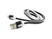 JAVOedge Flat Tangle Free Mirco USB Sync and Charge Cable Black