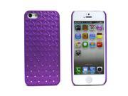 JAVOedge Purple Rhinstone Crystal Protective Back Cover for the Apple iPhone 5S 5