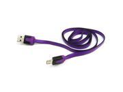 JAVOedge Flat Tangle Free Mirco USB Sync and Charge Cable (Purple) JAVOedge Flat Tangle Free Mirco USB Sync and Charge Cable (Purple)