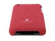 JAVOedge Red Soft Textured Protective Back Cover for Apple iPhone 3G 3GS