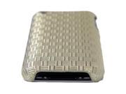 JAVOedge Gold Woven Pattern Protective Back Cover for Apple iPhone 3G 3GS