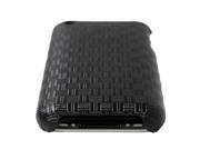 JAVOedge Black Woven Pattern Protective Back Cover for Apple iPhone 3G 3GS