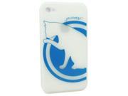 JAVOedge Cat Skin Case for Apple iPhone 4 AT T Only White