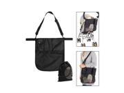 JAVOedge Easy Converting Black Over the Shoulder Stroller Multi Purpose Attachment Storage Bag with Multipule Pockets