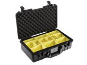 Pelican 1525 Air Lightweight Watertight Case with Padded Dividers Black