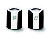 Damson Audio Jet Wireless Bluetooth Stereo Speakers Pair Black White