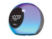 iHome iBT29 Color Changing Dual Alarm Clock Radio With Bluetooth Black