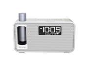 iHome iKN105 Kineta K2 Dual Charging Alarm Clock Radio With Bluetooth White