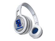 SMS Audio Star Wars Second Edition R2D2 Wired On Ear Headphones White Blue