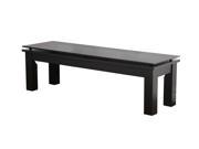 Plateau SL TCR 50 x 15 Console Table with Black Glass Black Satin