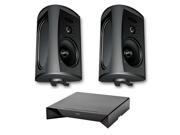 Definitive Technology AW 5500 All Weather Speakers with W Adapt Wireless Streaming Adapter Black