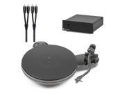 PRO JECT RPM 1.3 Manual Turntable with Phono Box S Phono Preamp and AudioQuest 1m RCA to RCA Cable