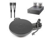 PRO JECT RPM 1.3 Manual Turntable with Tube Box S Phono Preamplifier and AudioQuest 1m RCA to RCA Cable