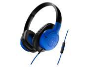 AudioTechnica ATH AX1iS SonicFuel Over Ear Headphones Blue