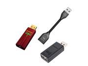 AudioQuest DragonFly Red v1.0 USB DAC with JitterBug USB Data and Power Noise Filter Package with DragonTail USB 2.0 Ext