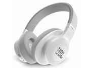 JBL E55BT Wireless Over Ear Headphones with One Button Remote and Mic White