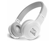 JBL E45BT Wireless On Ear Headphones with One Button Remote and Mic White