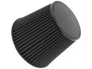 K N Filters RU 5177HBK Universal Air Cleaner Assembly; Round Tapered; OD 6 5 8 in. 9 in.; Flange