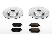 PowerStop K109 Vented Front Brake Kit Drilled Slotted Cast Iron