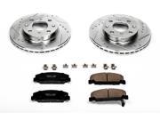 PowerStop K699 Vented Front Brake Kit Drilled Slotted Cast Iron