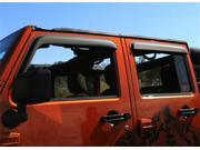 Rugged Ridge 11349.12 Window Visors Matte Black 07-14 Jeep 4-Door Wrangler Rugged Ridge 11349.12 Window Visors Matte Black 07-14 Jeep 4-Door Wrangler