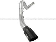 aFe Power 49 03055 B Atlas 5 in. DPF Back Aluminized Steel with Black Tip Exhaust System Ford Diesel Trucks 2011 2014 V8 6.7 L