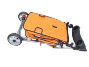 New Classic Fashion Orange 3 Wheels Pet Dog Cat Stroller w RainCover