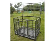 48 Heavy Duty Dog Pet Cat Bird Crate Cage Kennel HS