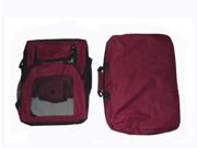 36 Burgundy Portable Pet Dog House Soft Crate Carrier Cage Kennel w Carry Case