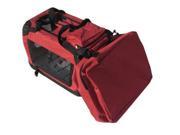 42 Burgundy Portable Pet Dog House Soft Crate Carrier Cage Kennel w Carry Case