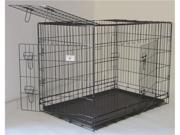 24 Pet Folding Dog Cat Crate Cage Kennel w ABS Tray