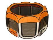 Orange Pet Dog Cat Tent Puppy Playpen Exercise Pen L