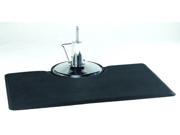 Black Rectangle 5 x3 1 2 Thick Barber Salon Anti Fatigue Floor Mat Beauty Supplier