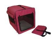 Dog Cat Pet Bed House Soft Carrier Crate Cage w Case LR