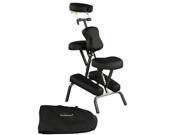 BestMassage Premium 4 Foam Padding Lightweight Portable Massage Spa Chair with Carry Case Black