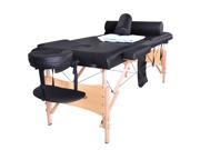 Massage Table Portable Facial SPA Bed W Sheet Cradle Cover 2 Bolster Hanger TSF2