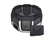 New Small Black Pet Dog Cat Tent Playpen Exercise Play Pen Soft Crate T08