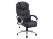 BestMassage High Back Leather Executive Office Desk Task Computer Chair w Metal Base Black