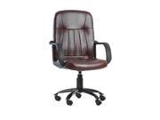 New Brown Modern Office Executive Chair Computer Desk Task Hydraulic H2221R