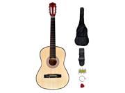 New Nature 38 Beginners Acoustic Guitar With Guitar Case Strap Tuner and Pick S8