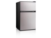 midea WHD 113FSS1 Double Reversible Door Refrigerator and Freezer 3.1 Cubic Feet Stainless Steel