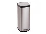 BestOffice 8 Gallon 30L Step Stainless Steel Trash Can Kitchen S30T