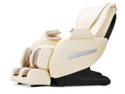 BestMassage Full Body Zero Gravity Shiatsu Massage Chair Recliner w Heat and Long Rail Cream