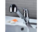 Swivel Spout Kitchen Single Handle Pull Out Faucet with Multifunctional Spray 35