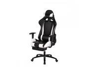 BestMassage RC1 Gaming High Back Computer Chair Ergonomic Design Racing Chair White